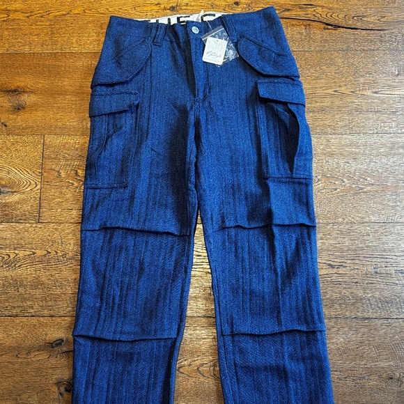 We The Free (Free People) Cargo Pants Size 0 (Blue and Brown), 2 pairs - - Picture 2 of 11